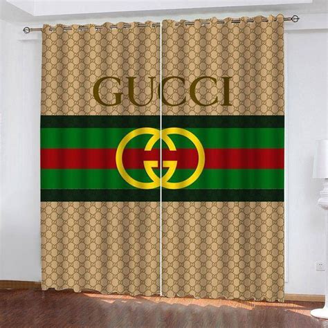 gucci curtains replica|Gucci wallpaper bedroom.